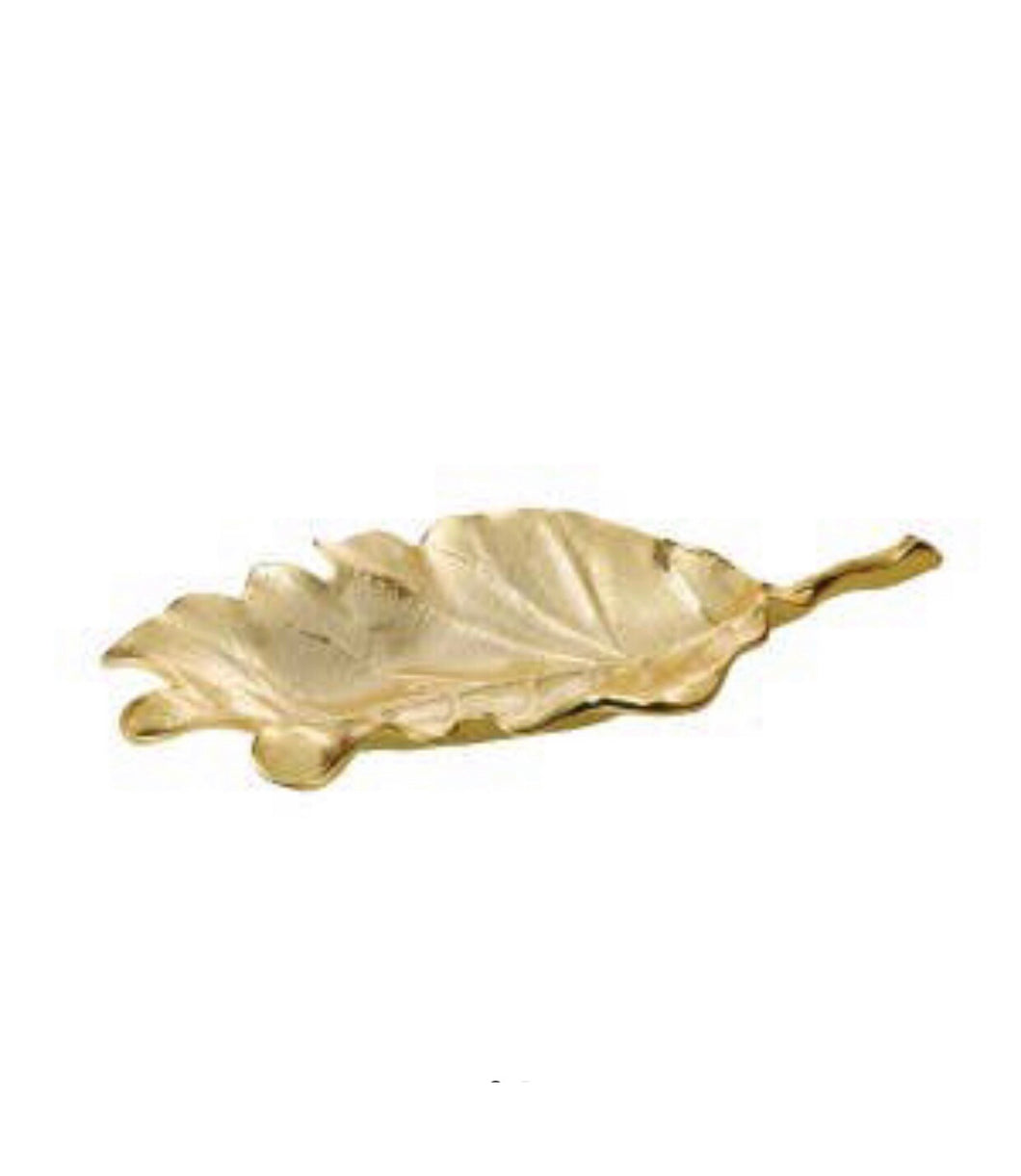10.75” Gold Leaf Dish