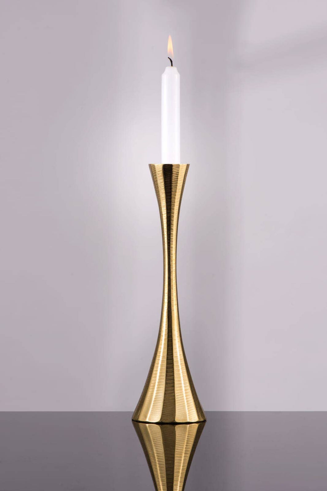 Gold Geometric Candlestick - 9