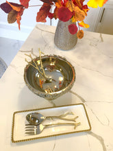 Load image into Gallery viewer, Two Piece Gold &amp; Silver Serving Utensil Set
