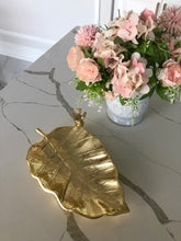Load image into Gallery viewer, 11”L Gold Leaf Dish
