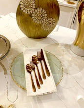 Load image into Gallery viewer, Copper Matte Finish Flatware Set
