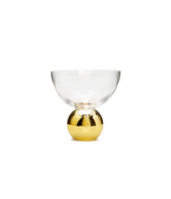 Load image into Gallery viewer, Set of 4 Dessert Bowls on Gold Ball Pedestal
