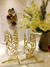 Load image into Gallery viewer, Gold and Glass Handmade Vases
