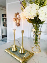 Load image into Gallery viewer, Gold Leaf Vase with Removable Glass
