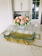 Load image into Gallery viewer, Rectangular Gold Handled Pyrex Holder
