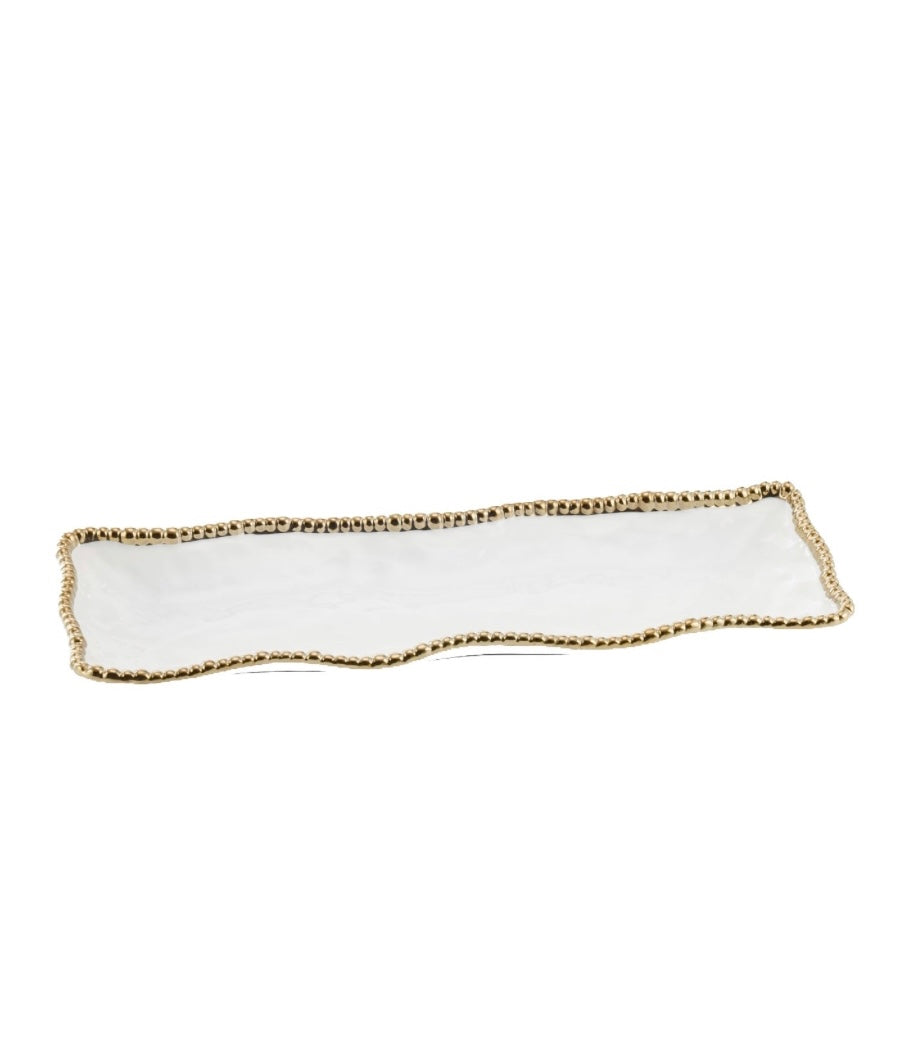 Golden Salerno Rectangular Serving Piece