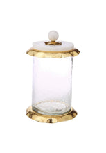 Load image into Gallery viewer, Glass Canister With Marble Lid
