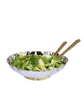 Load image into Gallery viewer, Crumbled Salad Bowl  - Gold/ Nickel
